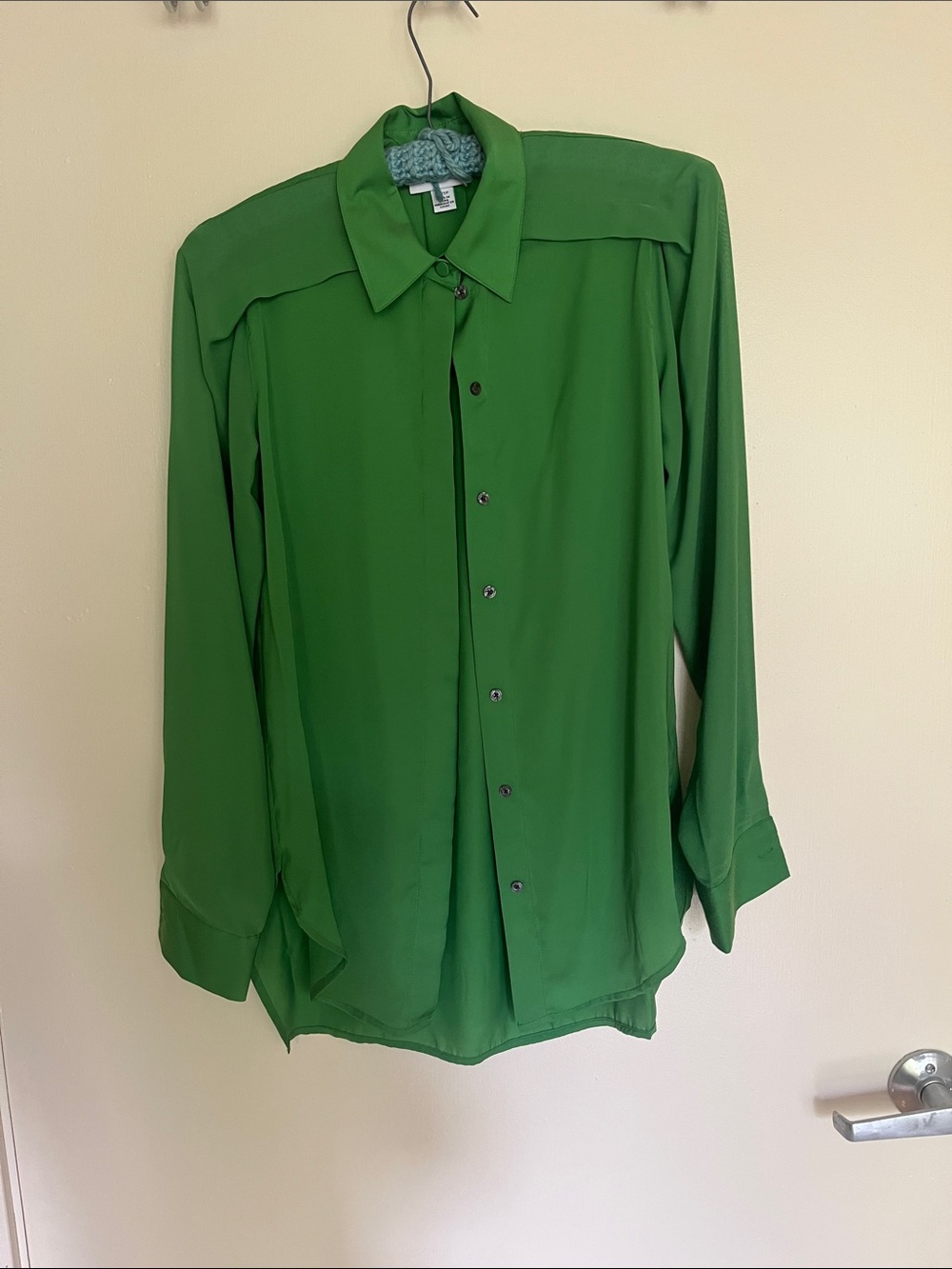 3.1 Phillip Lim for Target Men's Bright Green Button-Up Shirt, Like New
